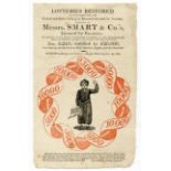 EPHEMERA. A collection of mixed ephemera, including a lottery advertisement dated 1805, a manuscript