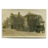 A group of 3 photographic postcards of West Sussex, comprising 'Railway Crossing, Crawley', 'Railway