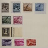 Ten albums of stamps, including two early Lincoln albums with Great Britain, British Commonwealth,