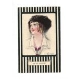 A collection of approximately 41 postcards, the majority artist cards of beauties and glamour