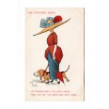 An album containing approximately 256 postcards, the majority comic/humorous, including