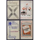 EPHEMERA, THEATRICAL. A collection of theatre programmes and pamphlets mounted and annotated in 3