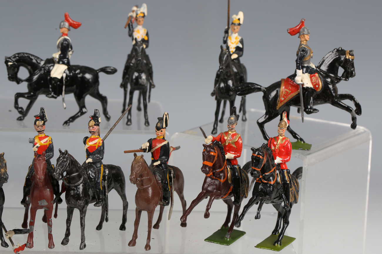 A collection of Britains lead soldiers, including lancers, Life Guards and a No. 66 13th Duke of - Image 4 of 10