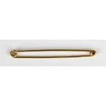 An 18ct gold stock pin, London 1937, weight 3.7g, length 6.3cm.Buyer’s Premium 29.4% (including