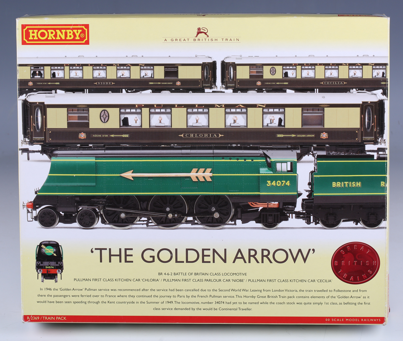 A Hornby gauge OO R.2369 The Golden Arrow train pack and an R.4196 The Golden Arrow coach pack, - Image 6 of 8