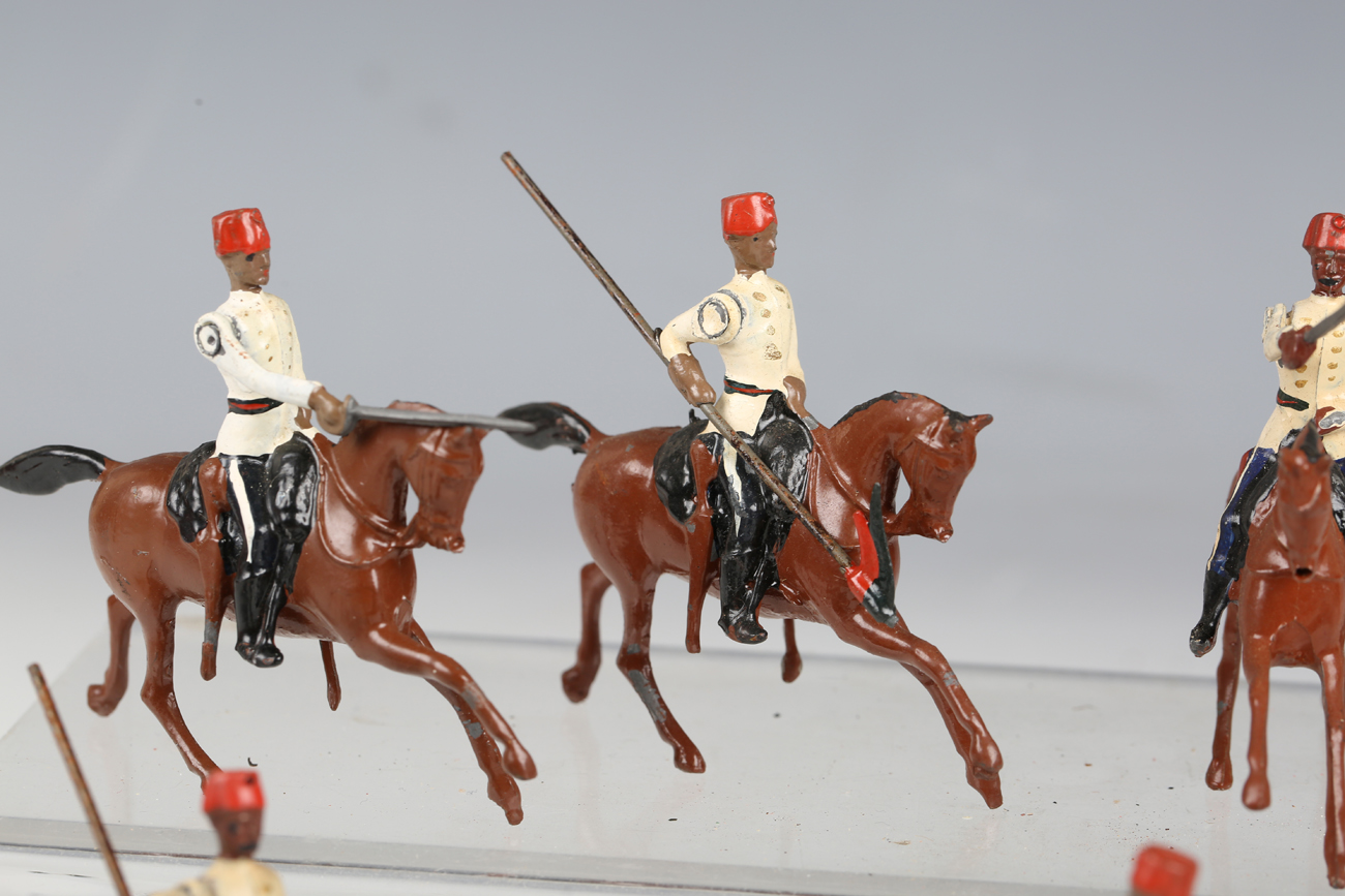 Two Britains No. 115 Egyptian Cavalry lead figure sets, both boxed (some paint chips, boxes creased, - Image 6 of 7