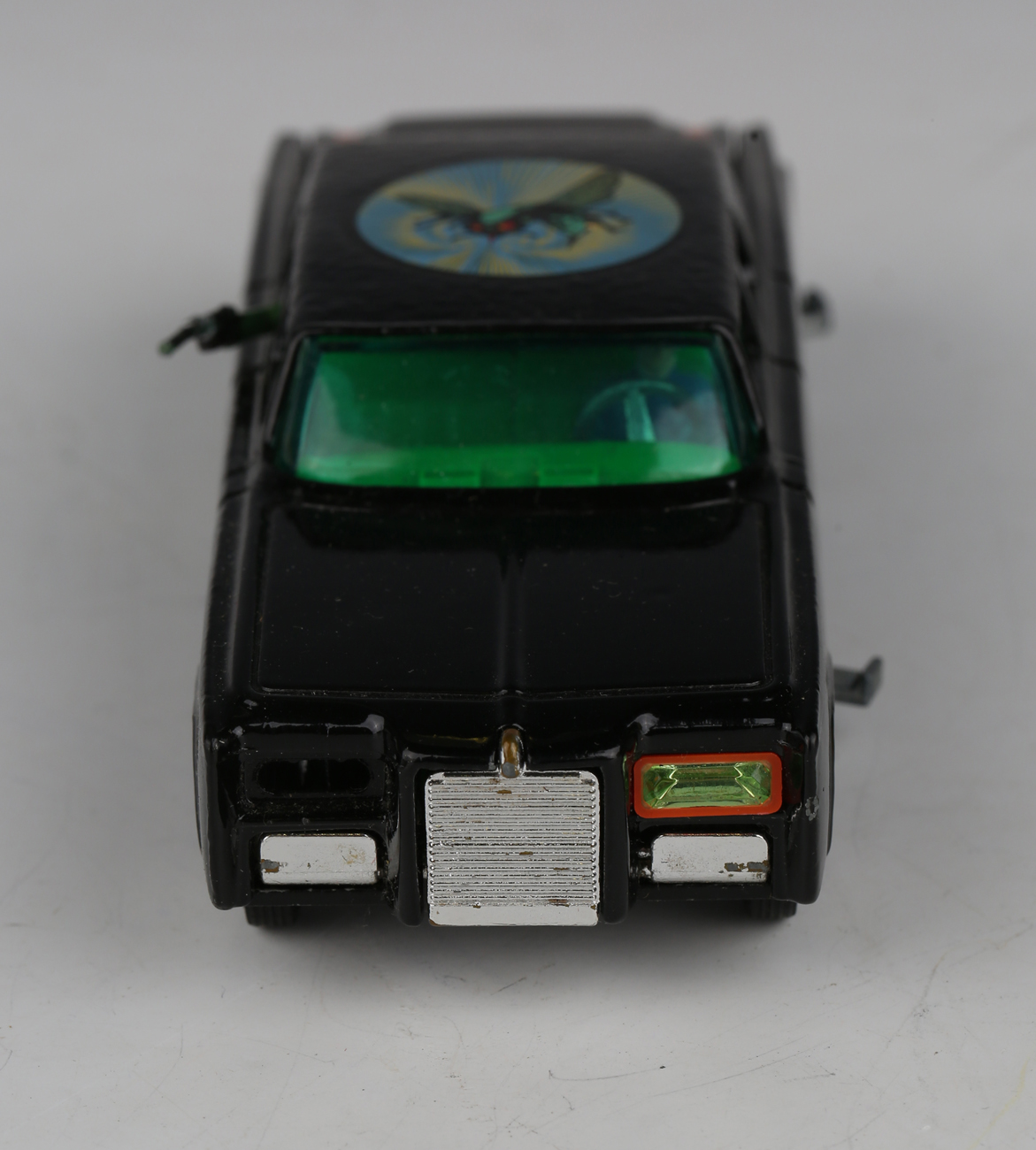 A Corgi Toys No. 268 The Green Hornet's Black Beauty, boxed with diorama, one missile and three - Image 8 of 9