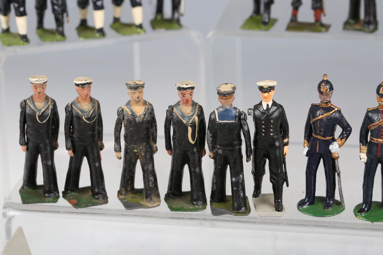 A collection of Britains lead and other diecast naval figures, including officers, petty officers - Image 8 of 13