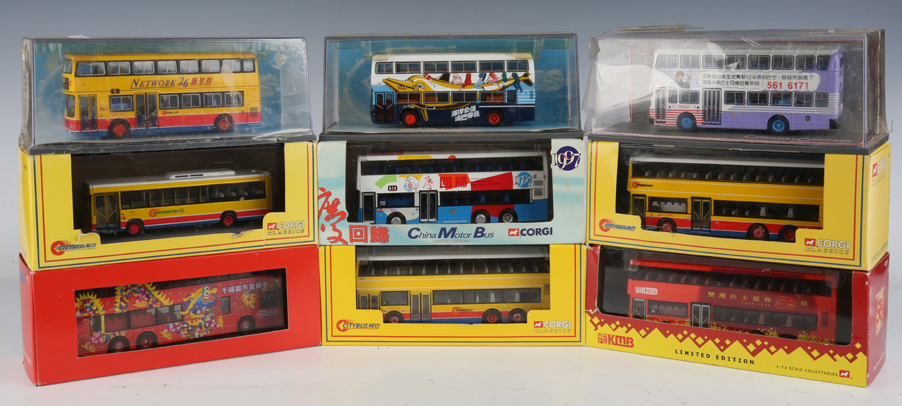 Twenty-seven Corgi Classics collectors' buses and double-deck buses in various Hong Kong liveries, - Image 16 of 35