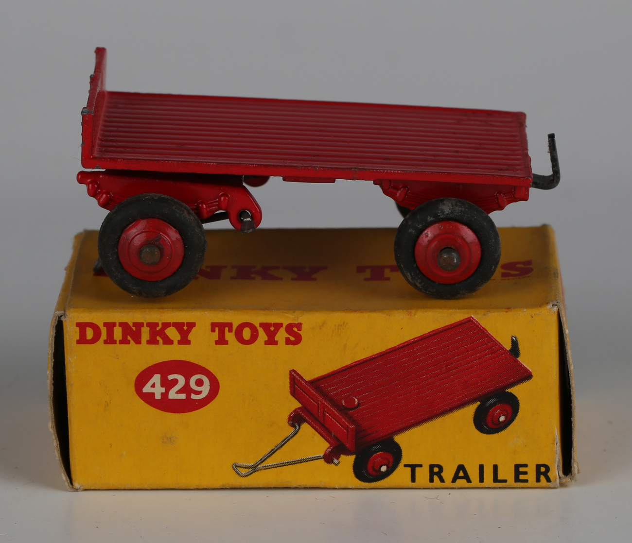 Seven Dinky Toys, comprising No. 420 forward control lorry, red with green wheels, No. 253 Daimler - Image 4 of 8