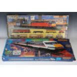 A Hornby Railways gauge OO Intercity 225 train set (lacking track mat, box creased, torn and