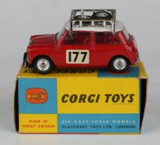 A Corgi Toys No. 339 Monte Carlo BMC Mini Cooper S, boxed (paint chip to bonnet and rubbing, box