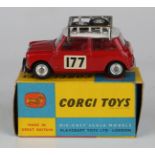 A Corgi Toys No. 339 Monte Carlo BMC Mini Cooper S, boxed (paint chip to bonnet and rubbing, box