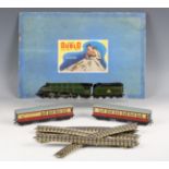 A Hornby Dublo three-rail EDP11 Silver King BR passenger train set, boxed, together with a
