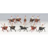 Two Britains No. 115 Egyptian Cavalry lead figure sets, both boxed (some paint chips, boxes creased,