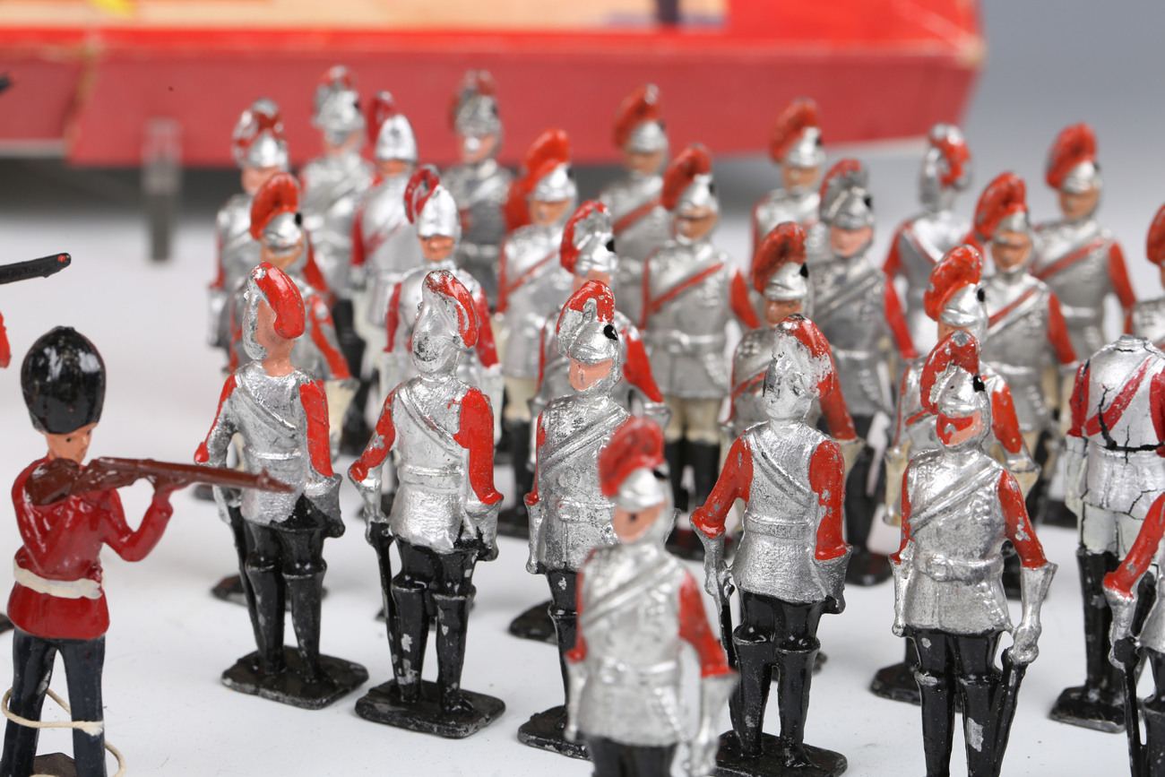 A collection of Crescent Toys lead figures, including sentries and sentry box, cavalry, Life Guards, - Image 13 of 15