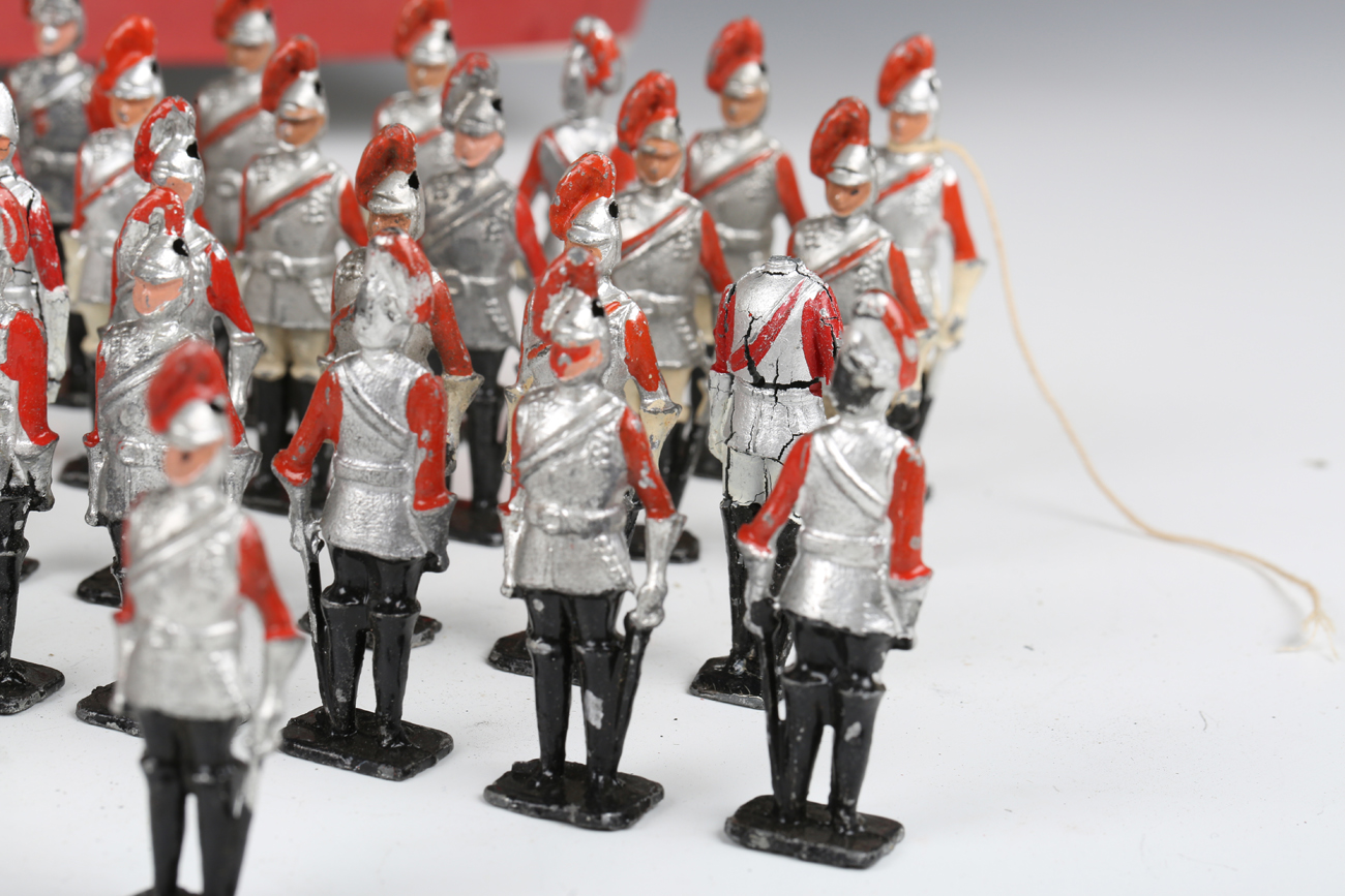 A collection of Crescent Toys lead figures, including sentries and sentry box, cavalry, Life Guards, - Image 12 of 15