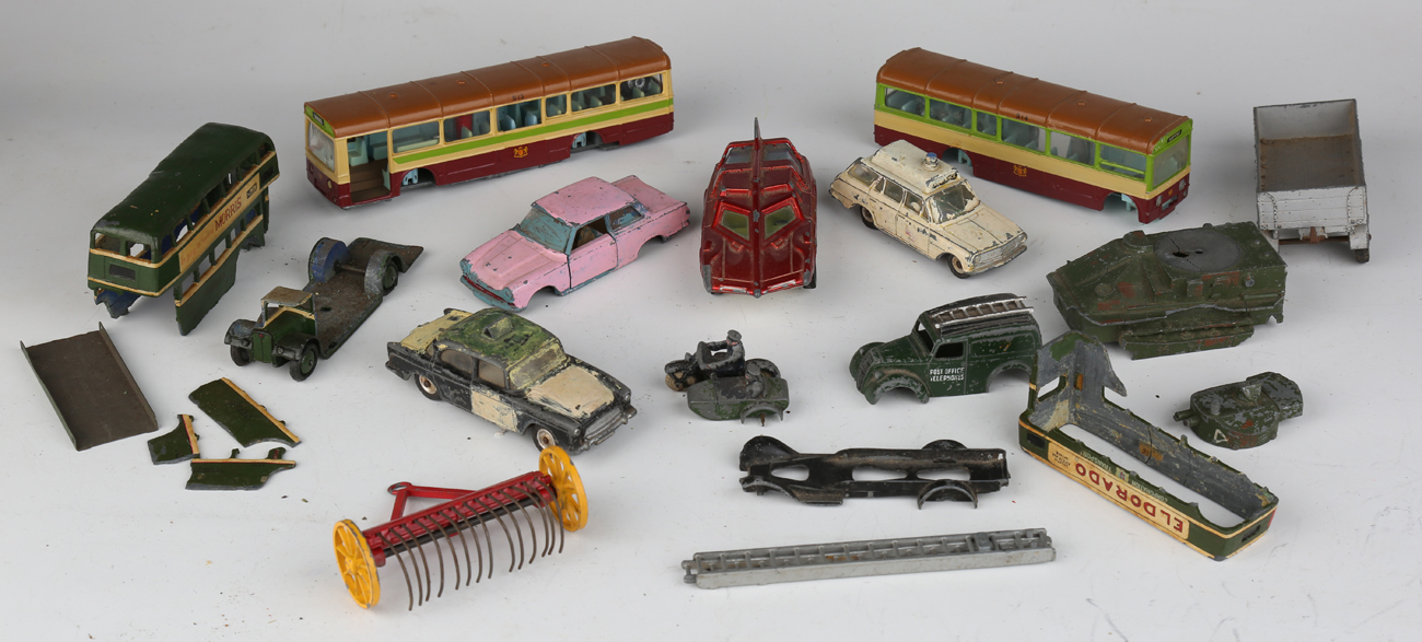 A collection of Dinky Toys and Supertoys vehicles and accessories, including a No.15 railway signals - Image 2 of 12
