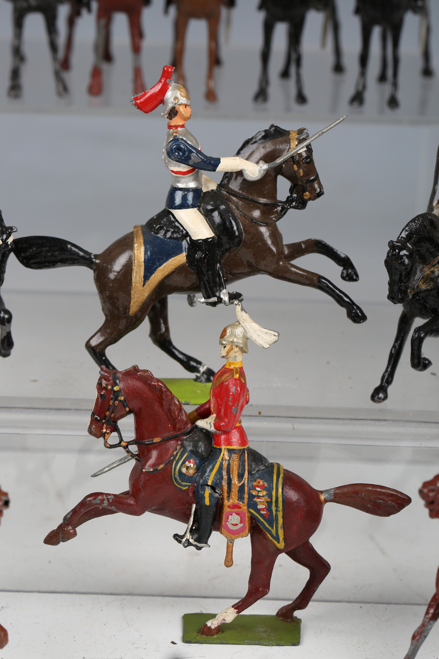 A collection of Britains lead soldiers, including lancers, Life Guards and a No. 66 13th Duke of - Image 7 of 10