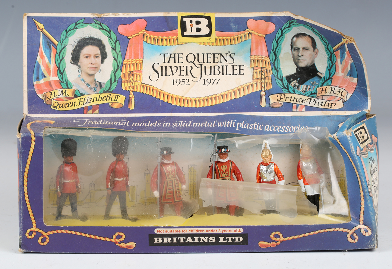 A small collection of Britains figure sets, including four No. 7230 Lifeguard mounted, four No. 7247 - Image 2 of 16