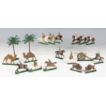 A collection of Victorian Toy Soldiers lead military figures, including Austrian Light Cavalry (