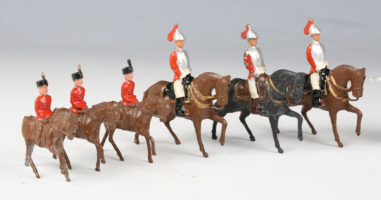 A collection of Crescent Toys lead figures, including sentries and sentry box, cavalry, Life Guards, - Image 9 of 15