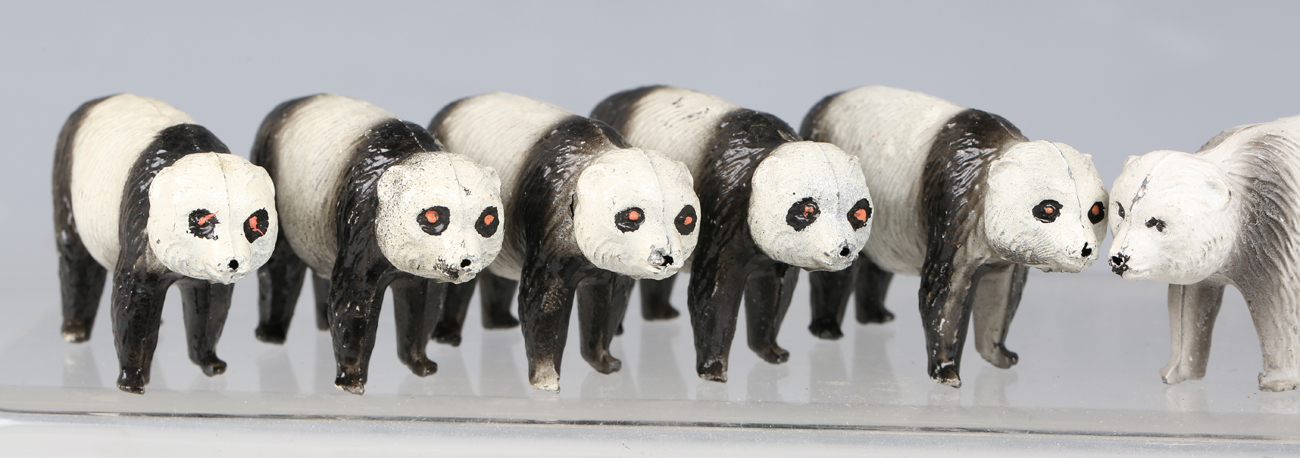 Nineteen Crescent Toys lead figures of panda bears (some surface marks).Buyer’s Premium 29.4% ( - Image 4 of 6