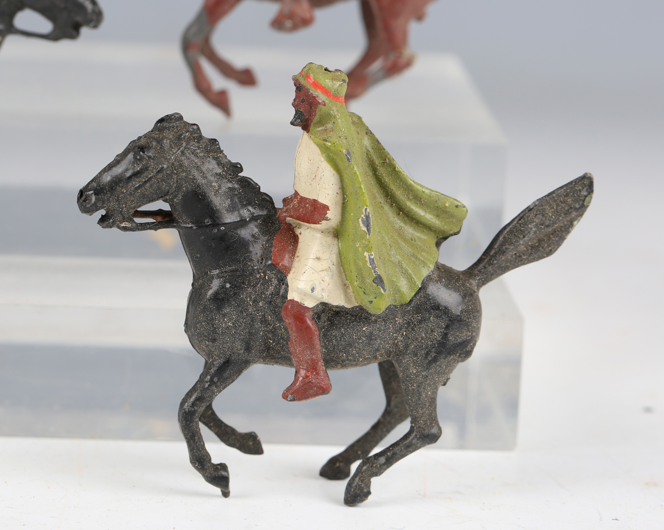 A small collection of Britains lead figures of Arabs, comprising five riding horses, three riding - Image 4 of 7