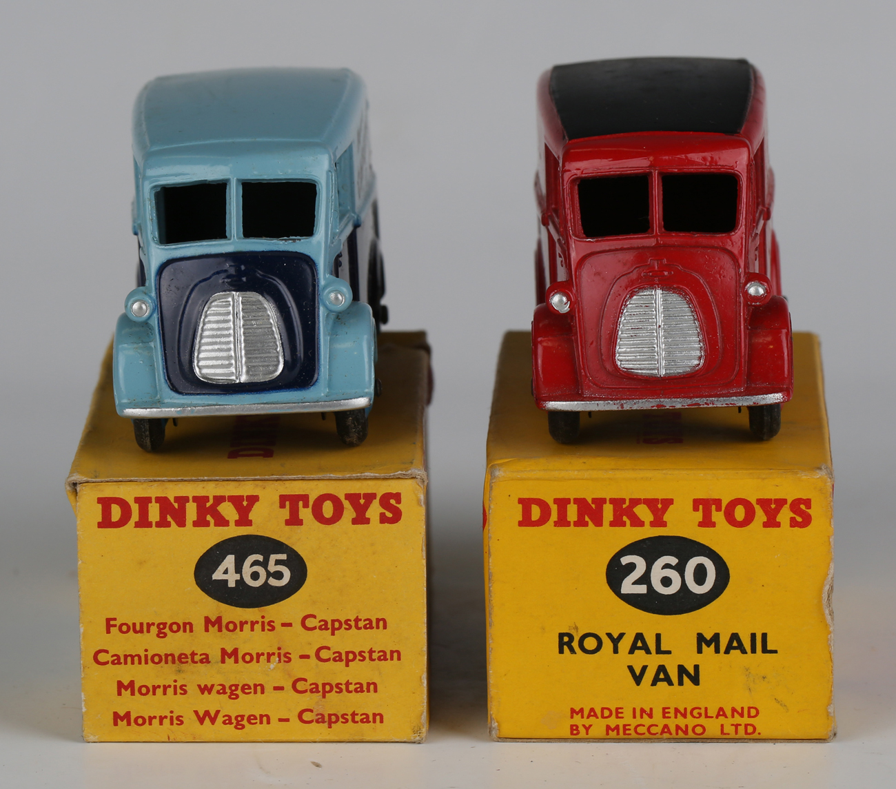 A Dinky Toys No. 465 Morris commercial van 'Capstan' and a No. 260 Morris van 'Royal Mail', both - Image 6 of 7