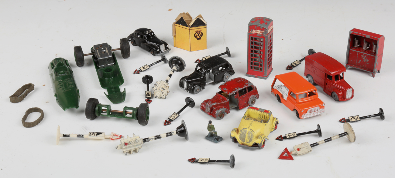 A collection of diecast vehicles, including a Spot-On Land Rover, Budgie Toys, a towing tender and - Image 3 of 13