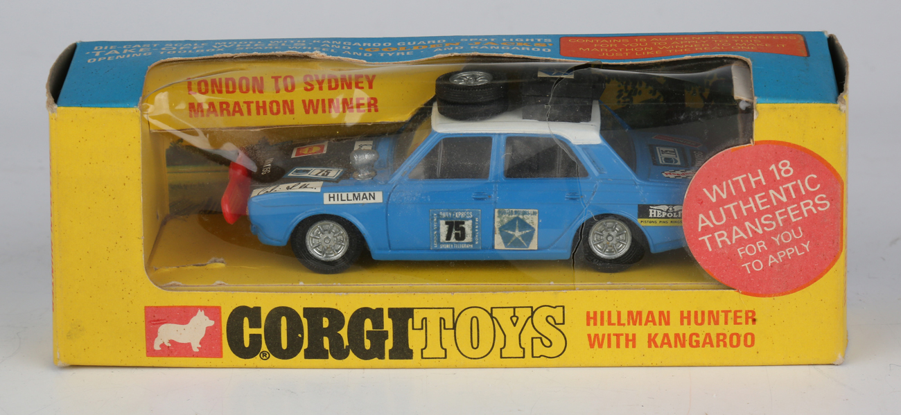 A Corgi Toys No. 302 Hillman Hunter, within a window box (lacking kangaroo, box creased, window - Image 9 of 21