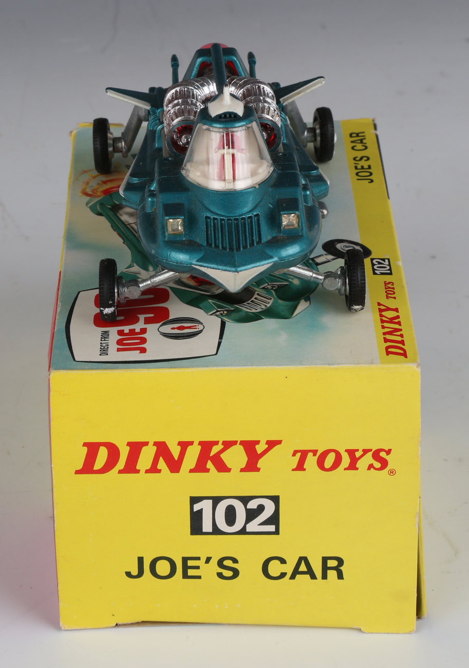 A Dinky Toys No. 102 Joe's Car, boxed with diorama, polystyrene stand and instructions (box - Image 10 of 11