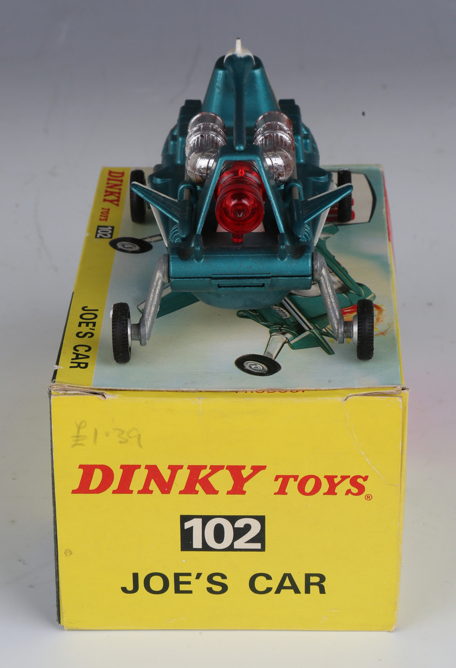 A Dinky Toys No. 102 Joe's Car, boxed with diorama, polystyrene stand and instructions (box - Image 8 of 11