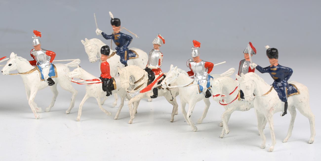 A collection of Crescent Toys lead figures, including sentries and sentry box, cavalry, Life Guards, - Image 8 of 15