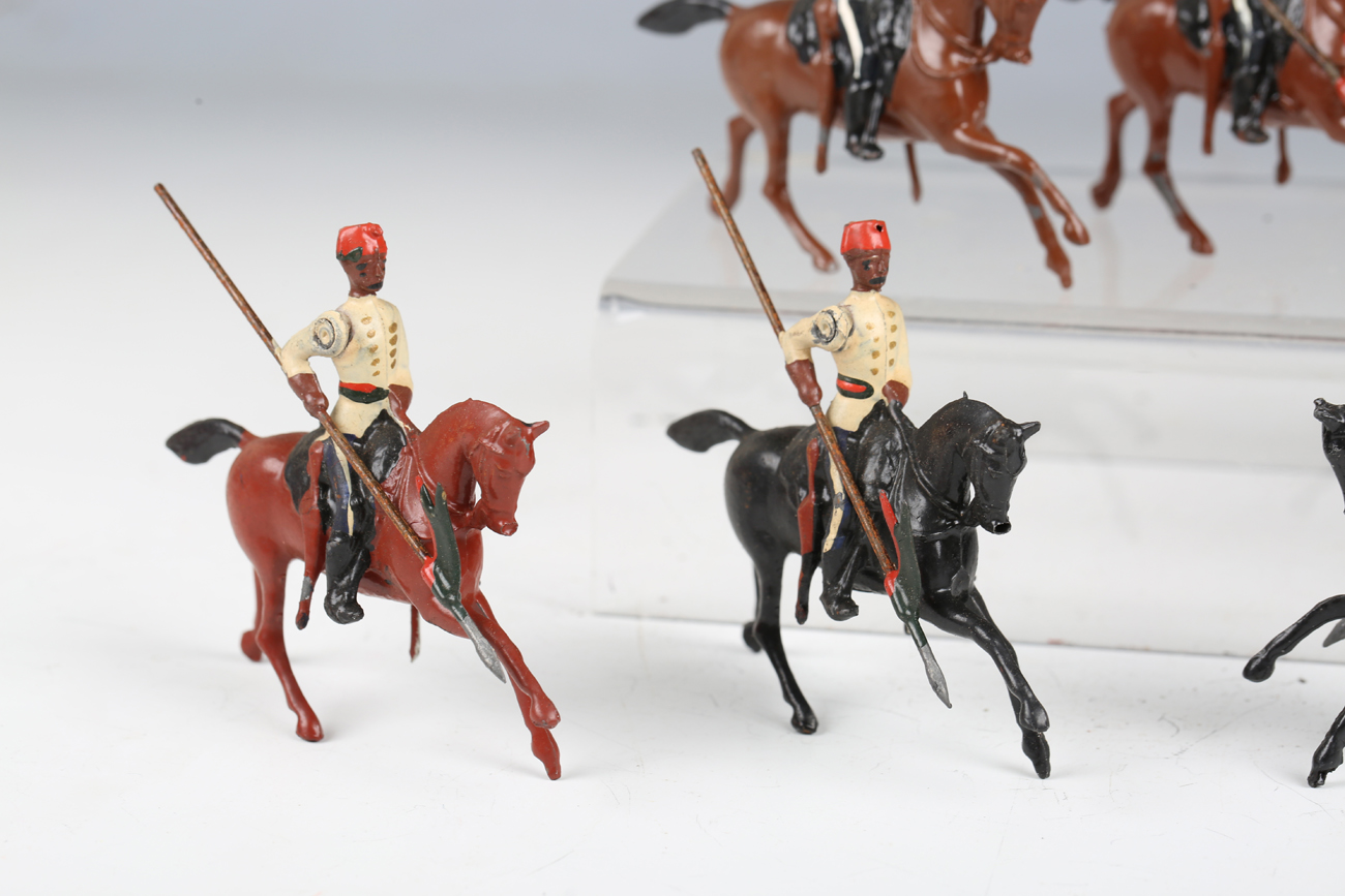 Two Britains No. 115 Egyptian Cavalry lead figure sets, both boxed (some paint chips, boxes creased, - Image 5 of 7