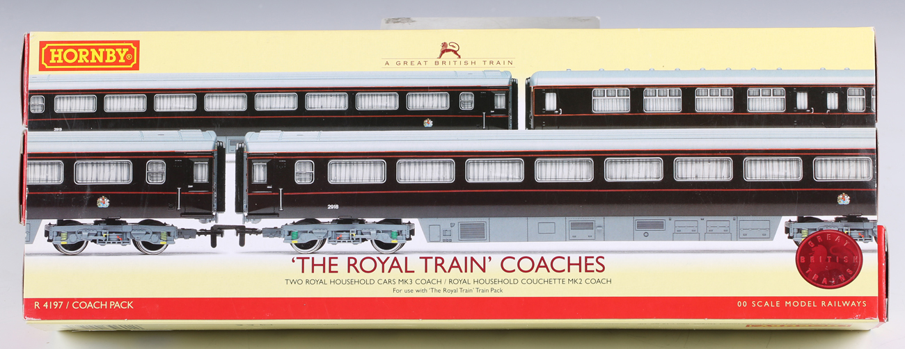 A Hornby gauge OO R.2370 The Royal Train pack and an R.4197 The Royal Train coach pack, all boxed - Image 2 of 10
