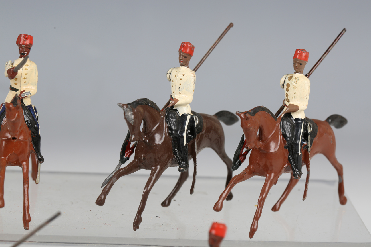 Two Britains No. 115 Egyptian Cavalry lead figure sets, both boxed (some paint chips, boxes creased, - Image 7 of 7