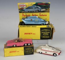 A Dinky Toys No. 104 Spectrum Pursuit Vehicle, boxed with diorama, a No. 100 Lady Penelope's FAB