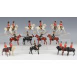 A Britains No. 33 Lancers lead figure set, a No. 32 Royal Scots Lancers set and a No. 8a 1st The