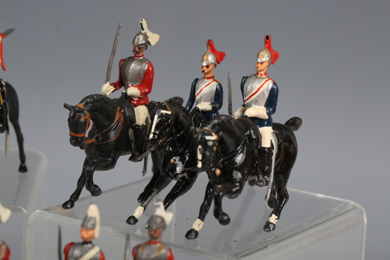 A collection of Britains lead soldiers, including lancers, Life Guards and a No. 66 13th Duke of - Image 6 of 10