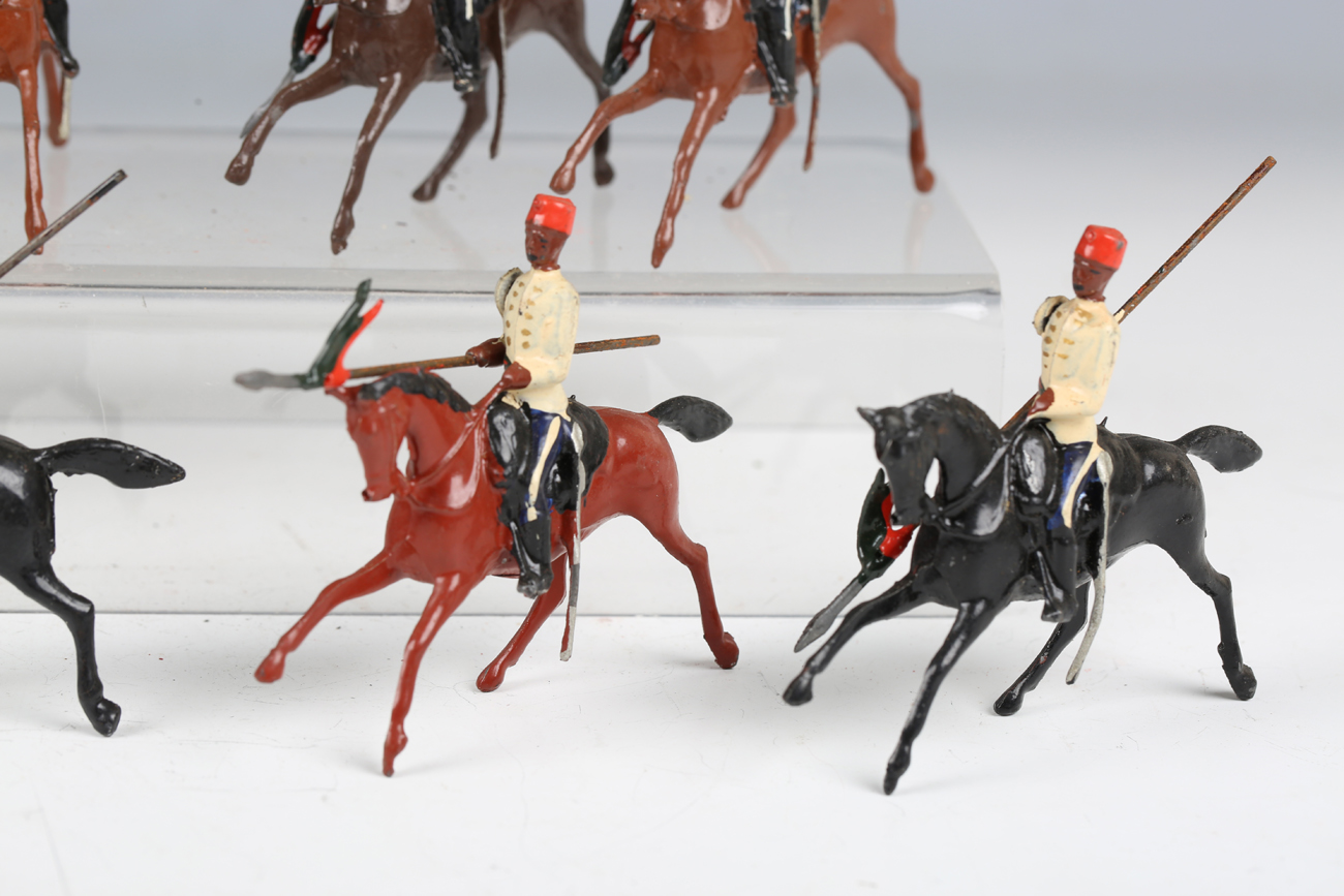 Two Britains No. 115 Egyptian Cavalry lead figure sets, both boxed (some paint chips, boxes creased, - Image 4 of 7