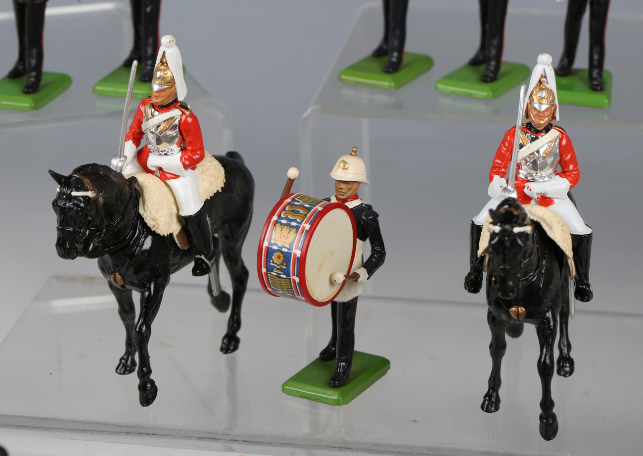 A small collection of Britains figure sets, including four No. 7230 Lifeguard mounted, four No. 7247 - Image 13 of 16