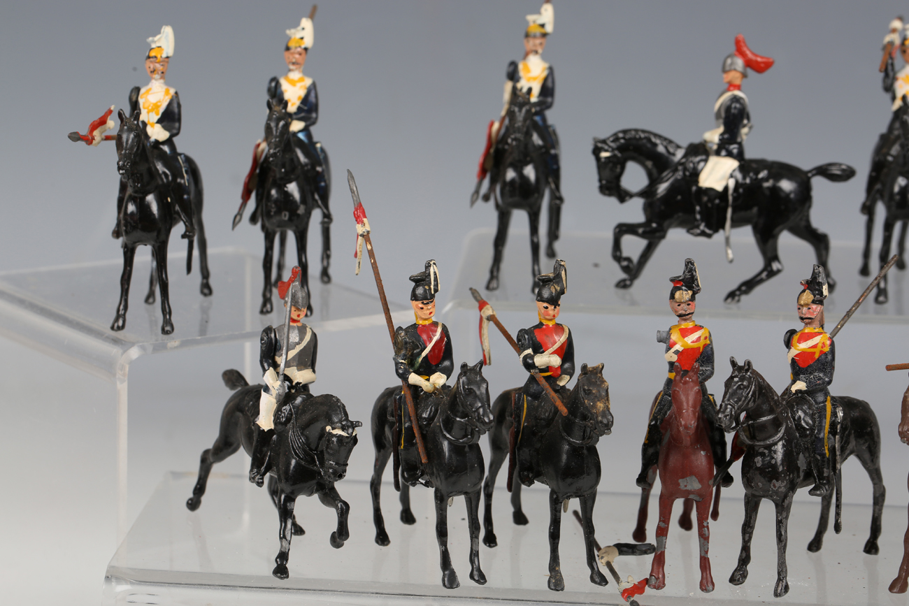 A collection of Britains lead soldiers, including lancers, Life Guards and a No. 66 13th Duke of - Image 3 of 10