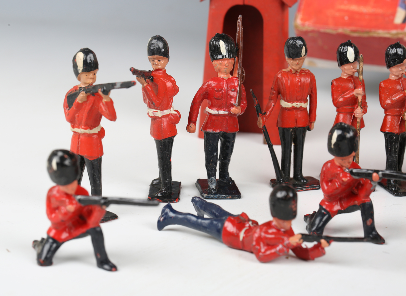 A collection of Crescent Toys lead figures, including sentries and sentry box, cavalry, Life Guards, - Image 15 of 15