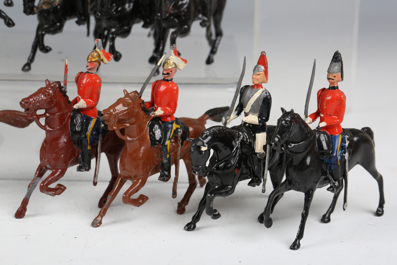 A collection of Britains lead soldiers, including lancers, Life Guards and a No. 66 13th Duke of - Image 9 of 10