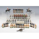 A collection of Britains lead figures, including a No. 225 The King's African Rifles set, a No. 1634
