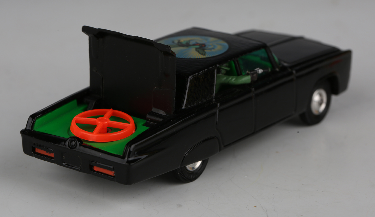 A Corgi Toys No. 268 The Green Hornet's Black Beauty, boxed with diorama, one missile and three - Image 2 of 9