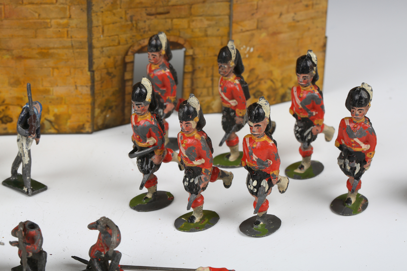 A collection of lead figures, including Highland 'plug head' soldiers and Life Guards, together with - Image 12 of 14