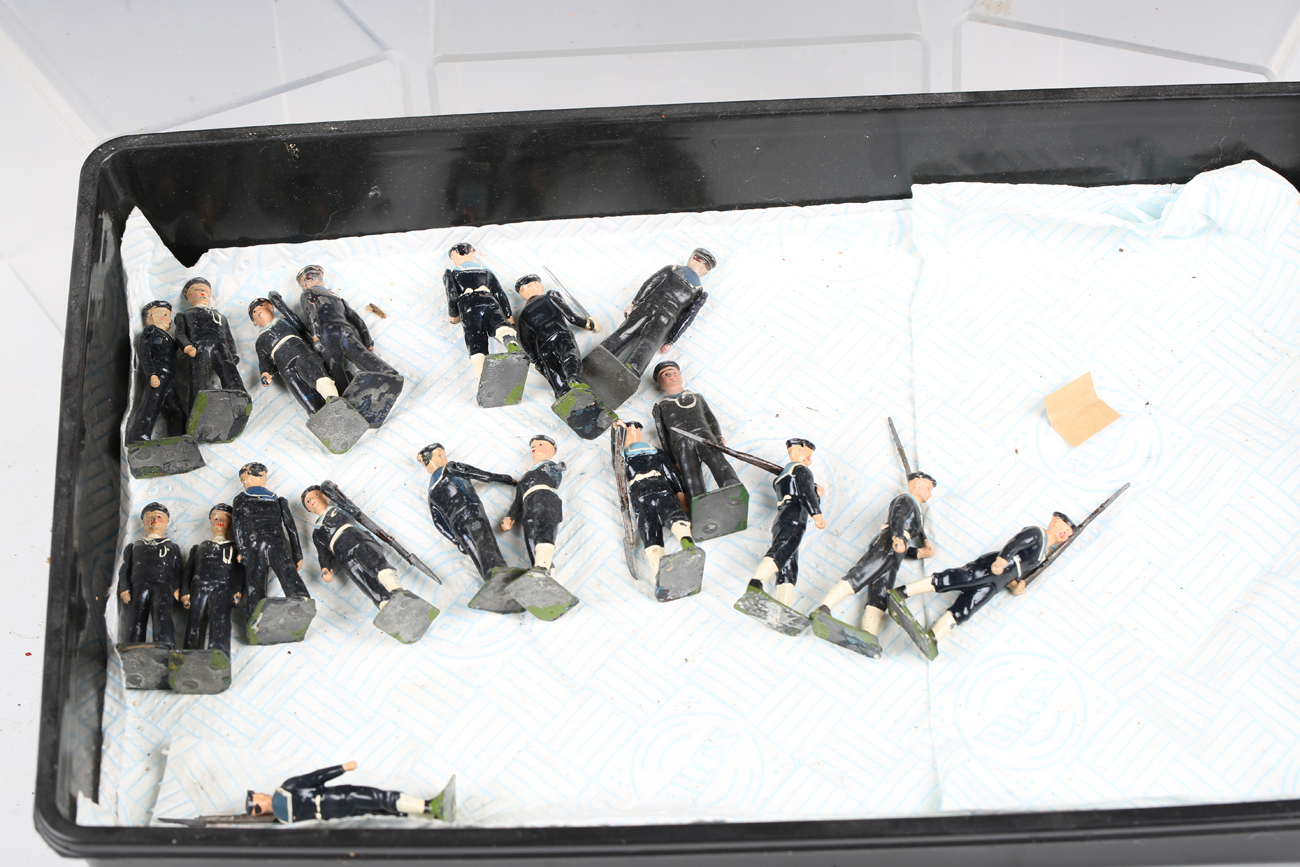 A collection of Britains lead and other diecast naval figures, including officers, petty officers - Image 6 of 13