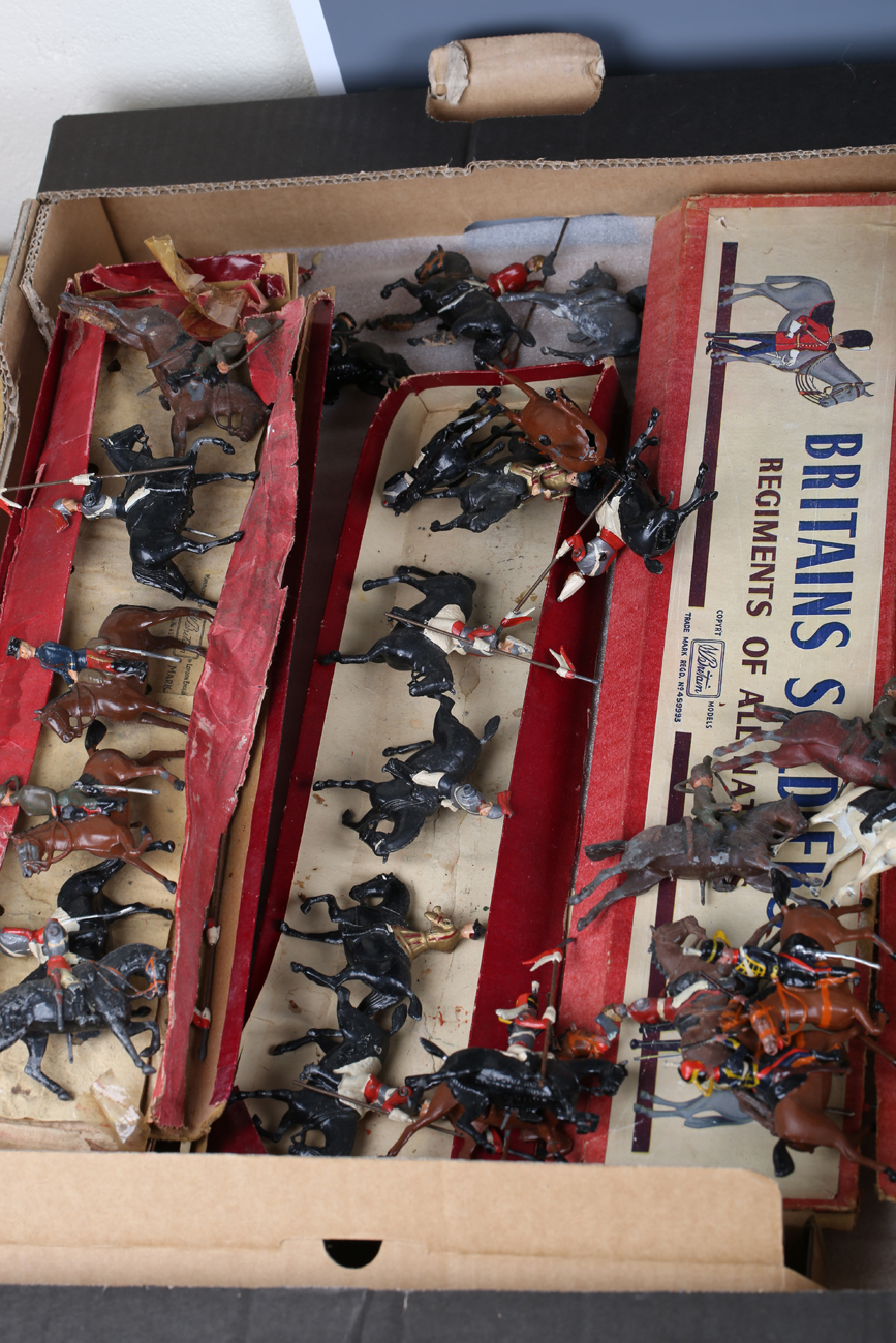 A good collection of Britains lead soldiers, including lancers and Life Guards, some boxed or with - Image 2 of 13